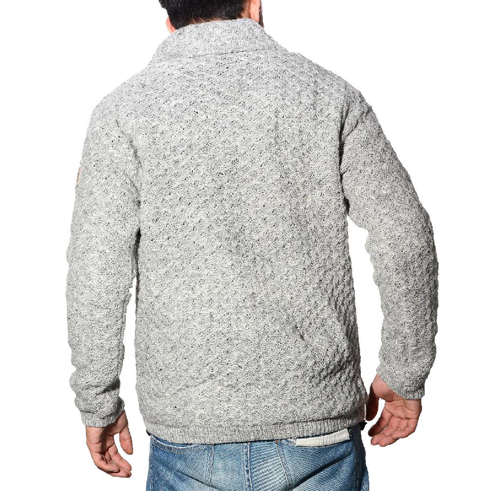 Kunst Und Magie Kunst Und Magie Herren Strickpullover Wollpullover Mit Schalkragen Und Warmen Fleecefutter