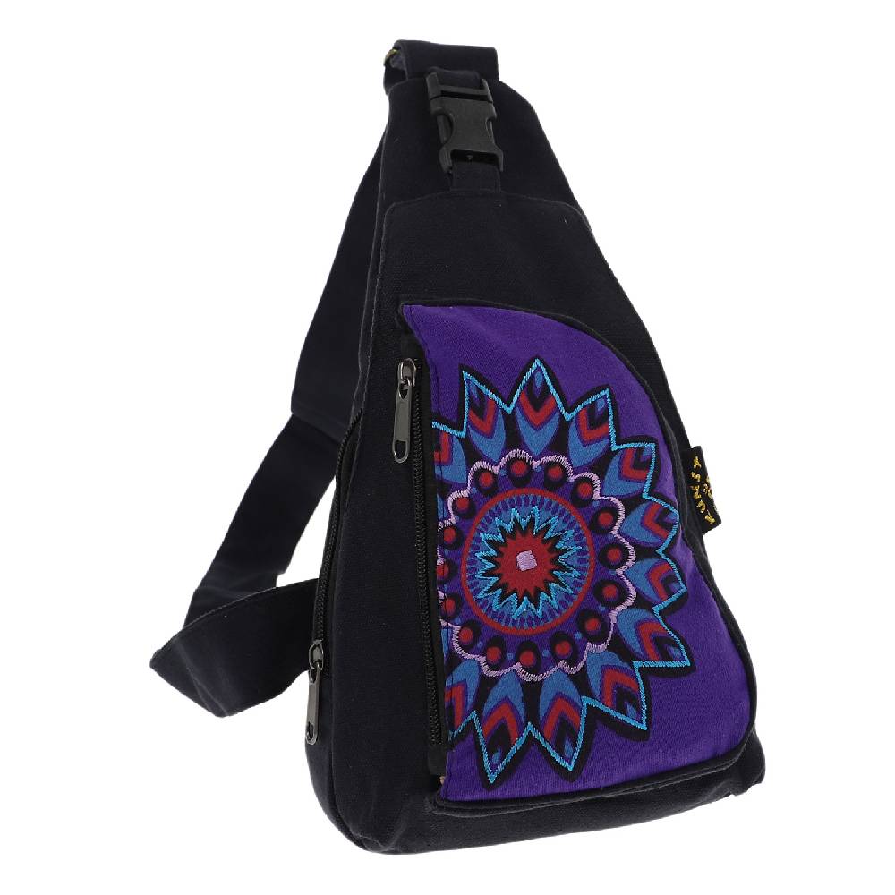 Kunst Und Magie Kunst und Magie Hippie Goa Bodybag Schultertasche Slingbag Rucksack Brutsttasche Mandala S