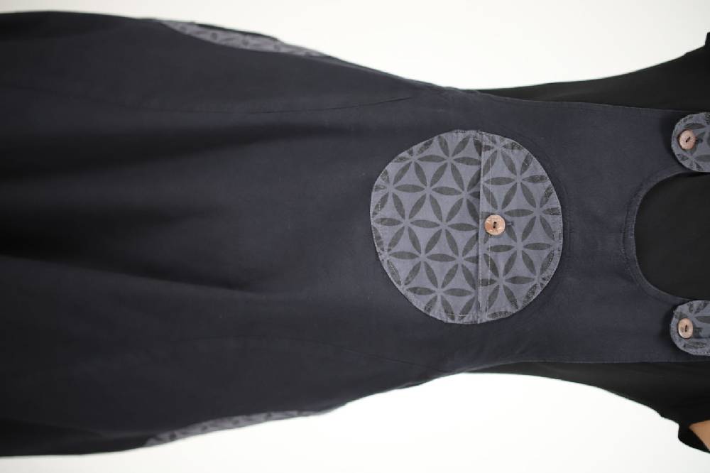 Kunst Und Magie Kunst Und Magie Hippie Latzhose Haremshose Hose Goa Boho Jumpsuit Overall Blume Des Lebens