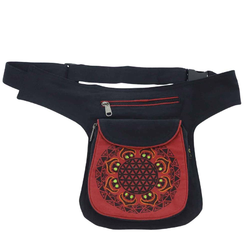 Kunst Und Magie Kunst Und Magie Hüfttasche Bauchtasche Gürteltasche Bauchgurt Festivaltasche Blume Des Lebens
