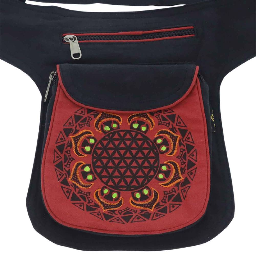 Kunst Und Magie Kunst Und Magie Hüfttasche Bauchtasche Gürteltasche Bauchgurt Festivaltasche Blume Des Lebens