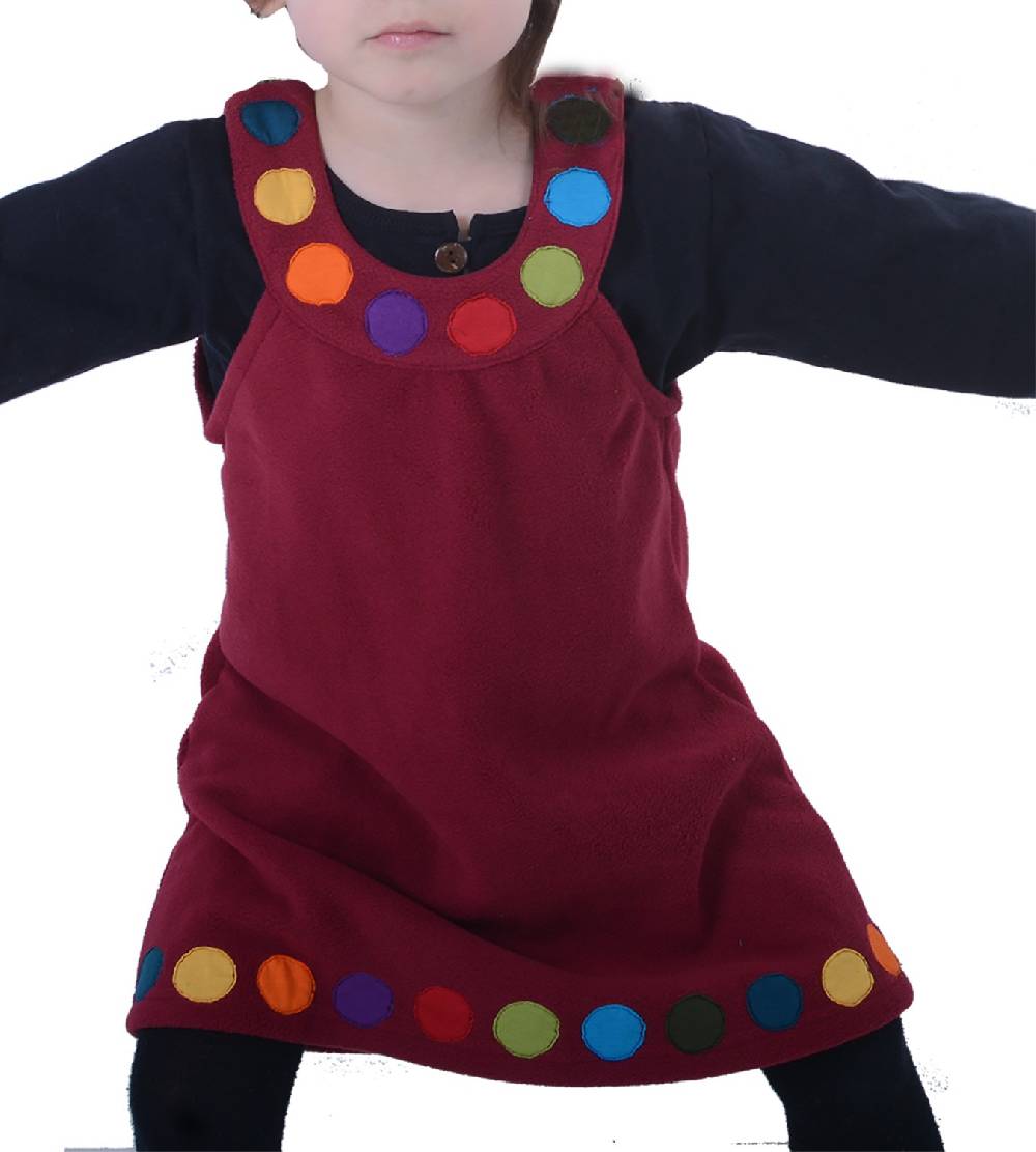 Kunst Und Magie Kunst und Magie Kinder Kleid /Trägerkleid aus Fleece