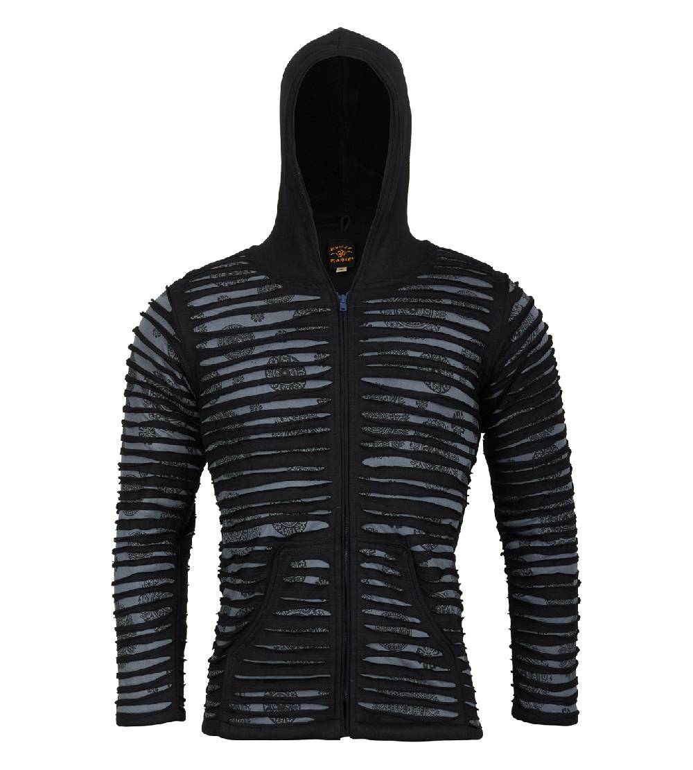 Kunst Und Magie Kunst Und Magie Männer Cutwork Goa Jacke Mit Kapuze
