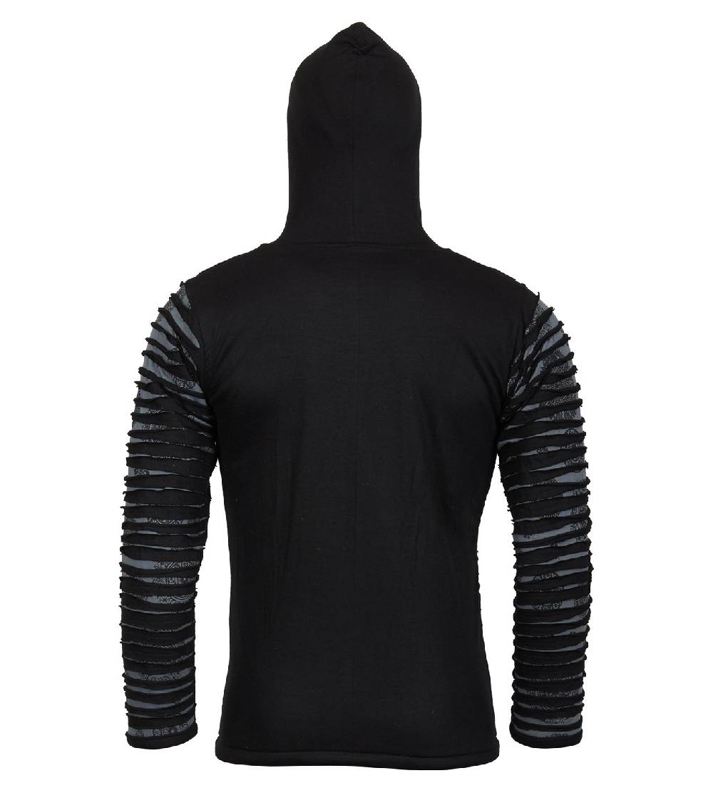 Kunst Und Magie Kunst Und Magie Männer Cutwork Goa Jacke Mit Kapuze