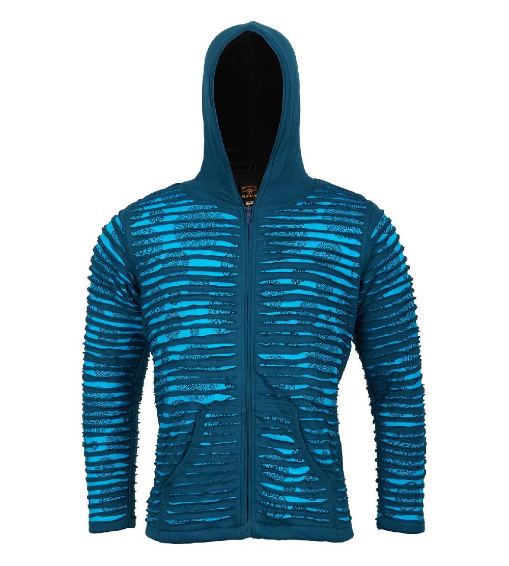 Kunst Und Magie Kunst Und Magie Männer Cutwork Goa Jacke Mit Kapuze