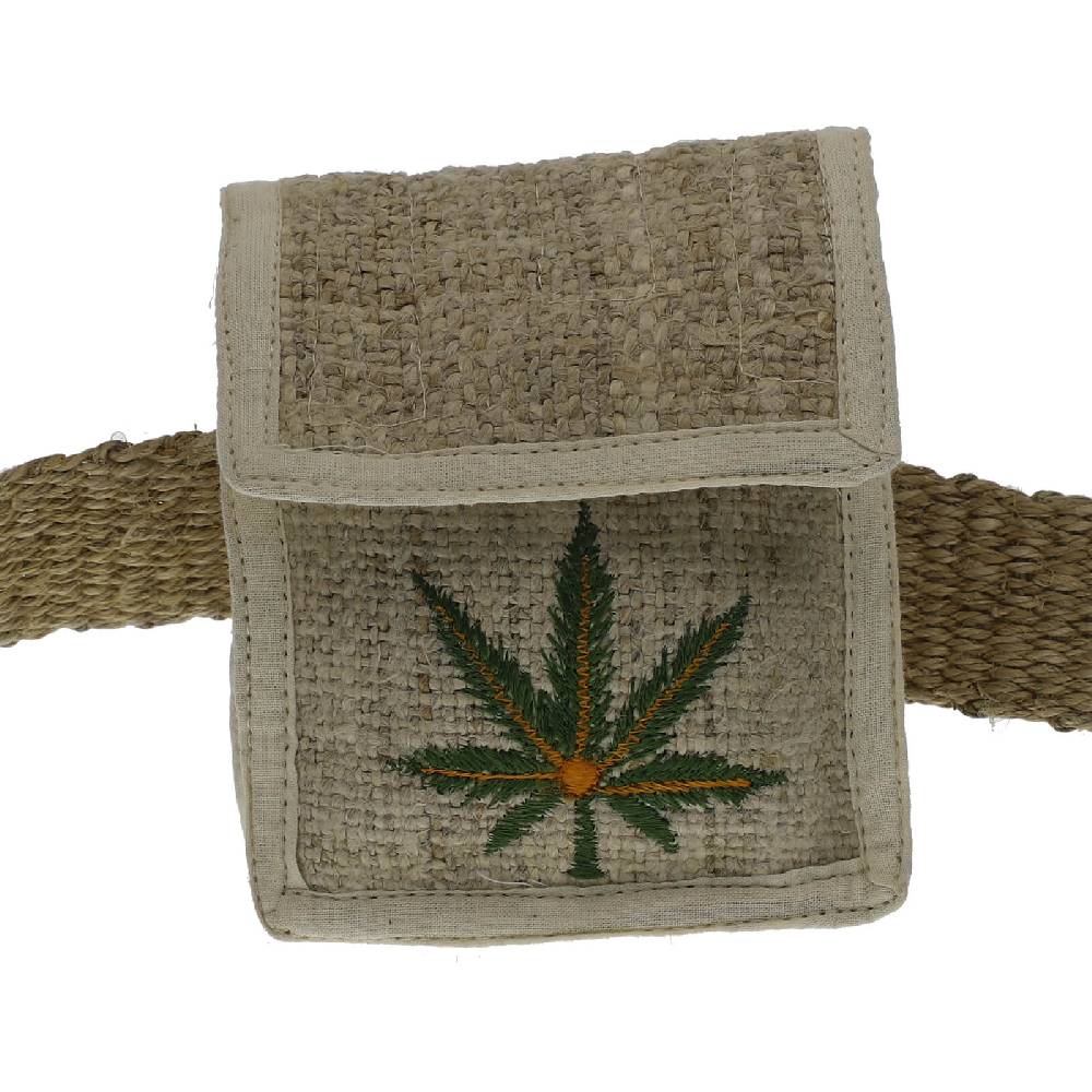 Kunst Und Magie Kunst Und Magie Mittelalterliche Gürteltasche Aus Hanf Mit Gesticktenm Leaf