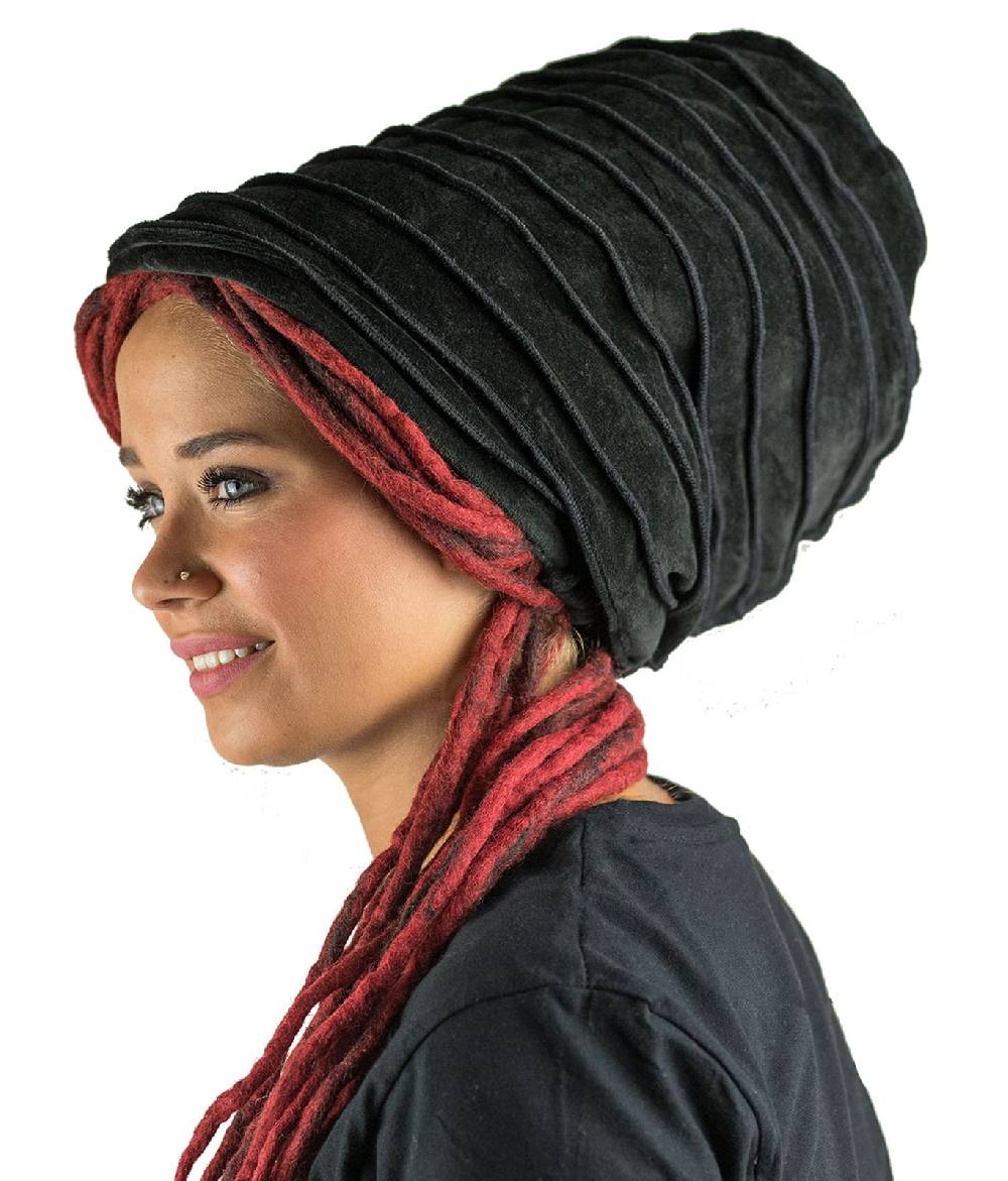 Kunst Und Magie Kunst und Magie Mütze aus Samt Dreadtube Dreadhead Dreads Hippie Goa 2i1
