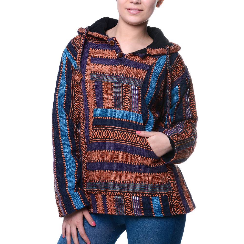 Kunst Und Magie Kunst Und Magie Nepal Baja Jerga Sweatshirt Poncho