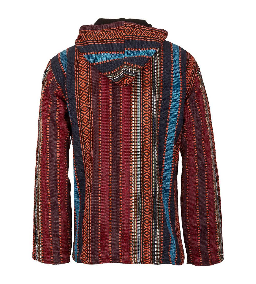 Kunst Und Magie Kunst Und Magie Nepal Baja Jerga Sweatshirt Poncho Mit Fleecefutter Kapuze