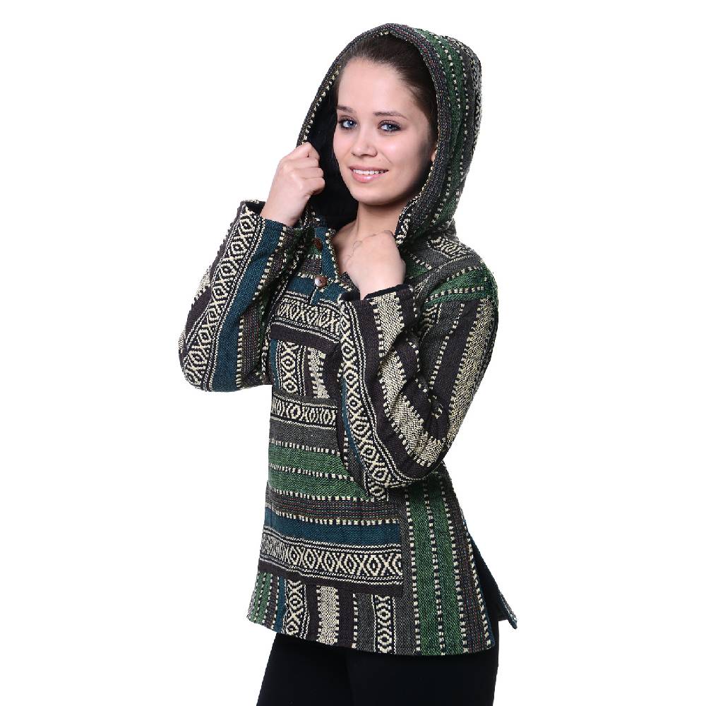 Kunst Und Magie Kunst und Magie Nepal Baja Jerga Sweatshirt Poncho