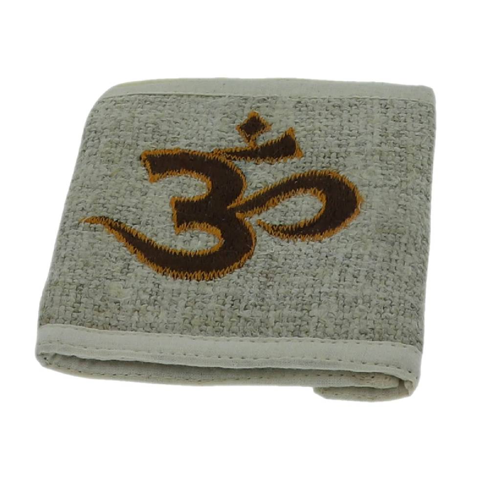 Kunst Und Magie Kunst Und Magie Om Geldbeutel Aus Hanf Mit Klettverschluss