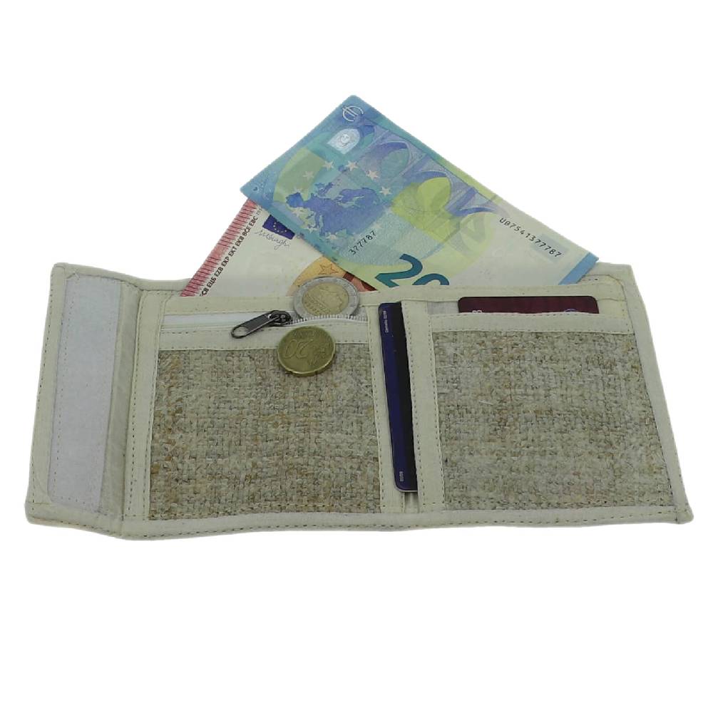 Kunst Und Magie Kunst Und Magie Om Geldbeutel Aus Hanf Mit Klettverschluss