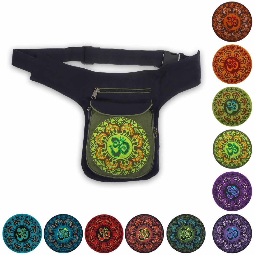 Kunst Und Magie KUNST UND MAGIE OM Mandala Bauchtasche Hüfttasche Mandala Gürteltasche Festivaltasche Sidebag