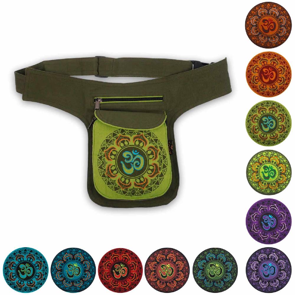 Kunst Und Magie KUNST UND MAGIE OM Mandala Bauchtasche Hüfttasche Mandala Gürteltasche Festivaltasche Sidebag