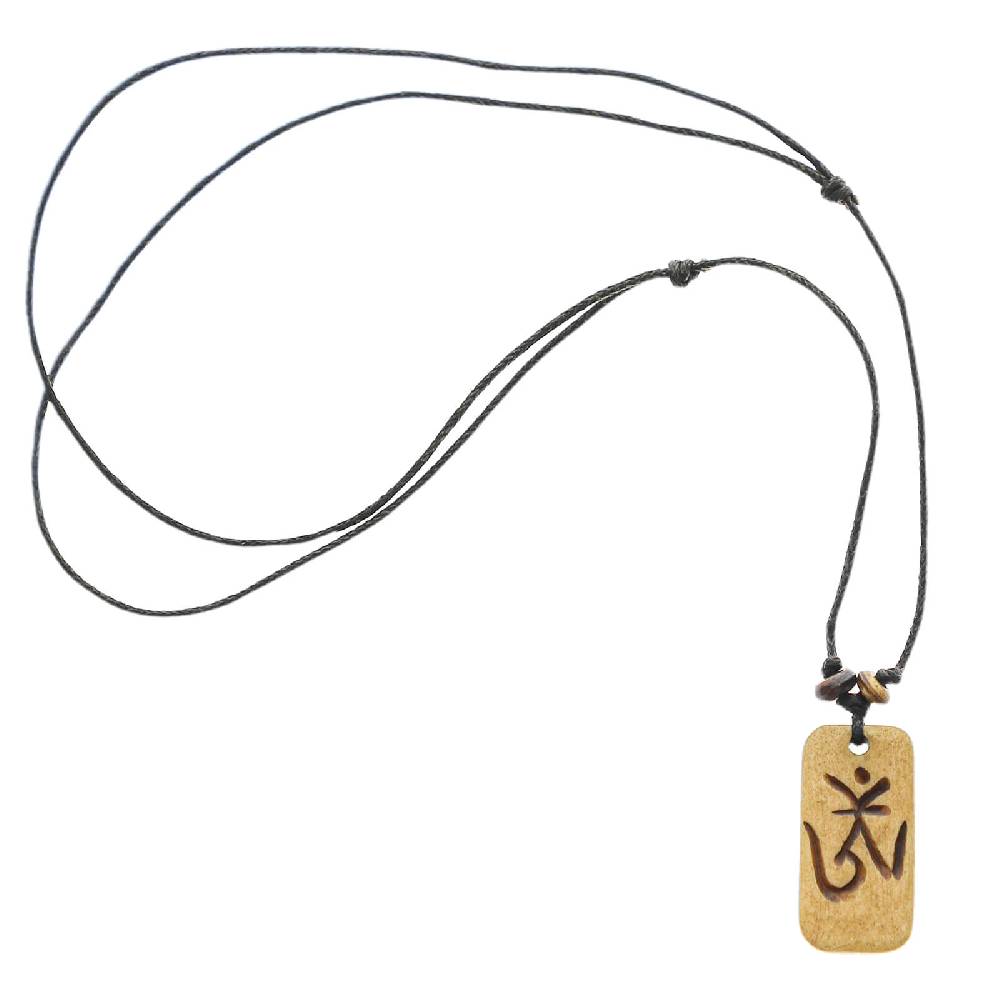 Kunst Und Magie Kunst Und Magie Om Manie Padme Hum Anhänger Amulett Beige Ca. 3 Cm