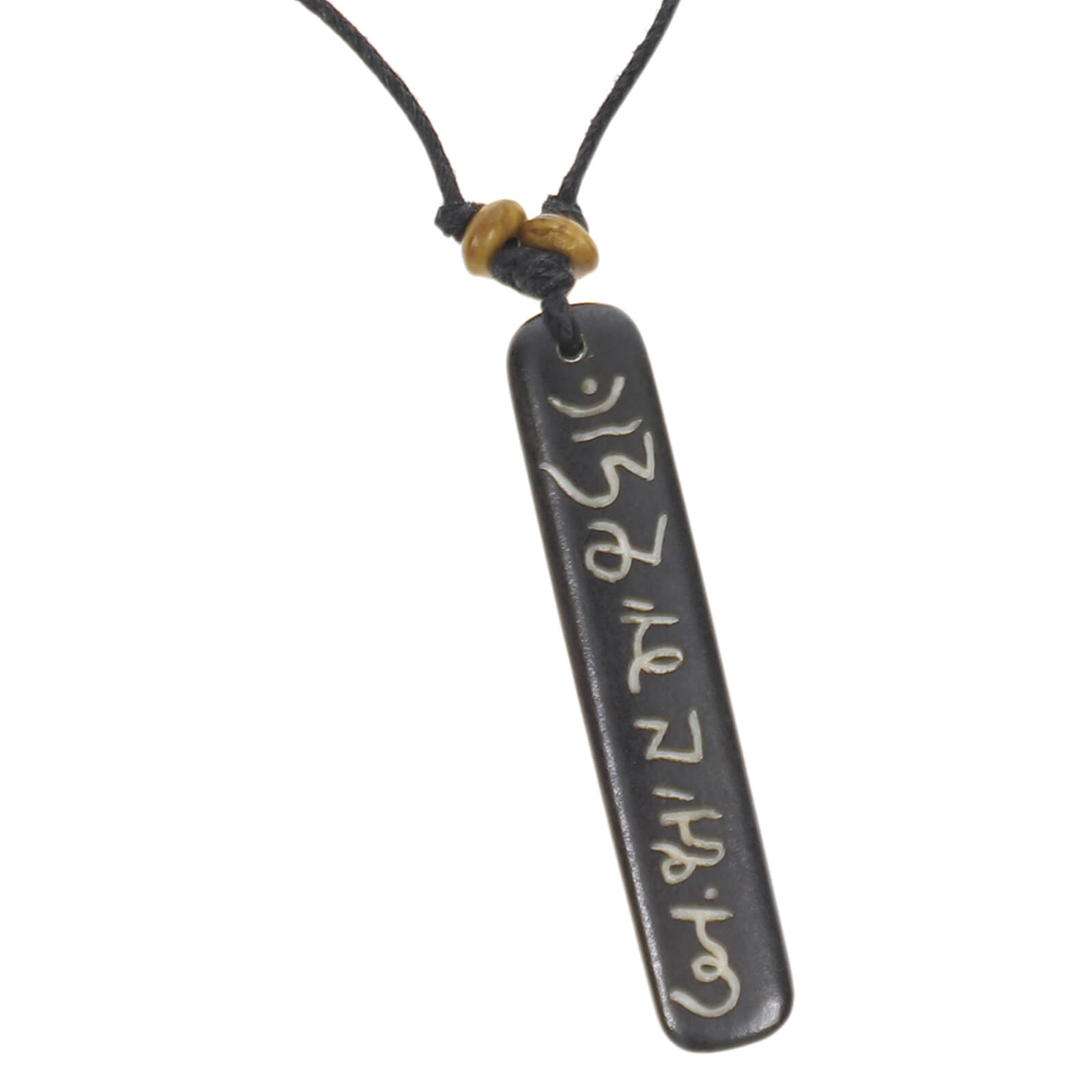 Kunst Und Magie Kunst und Magie Om Manie Padme Hum Anhänger Amulett Stab ca. 6 cm