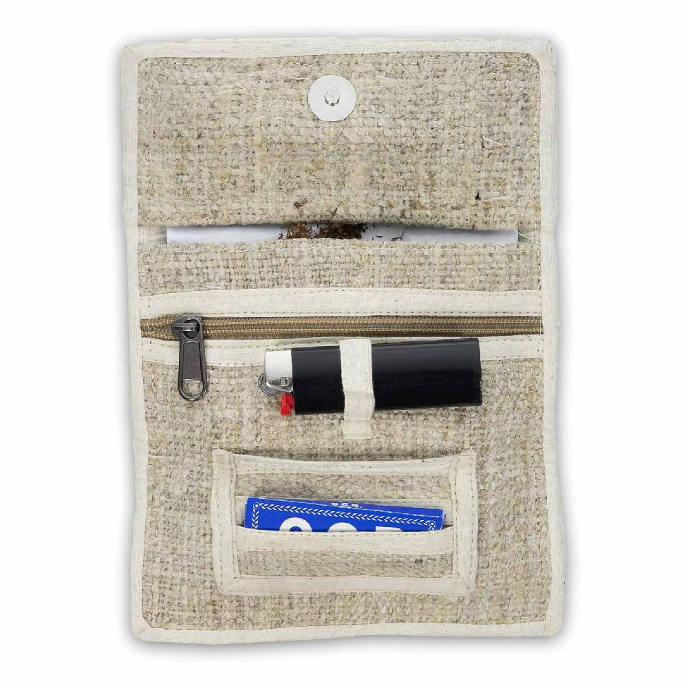 Kunst Und Magie Kunst Und Magie OM Tabakbeutel Drehertasche Aus Hanf AUM