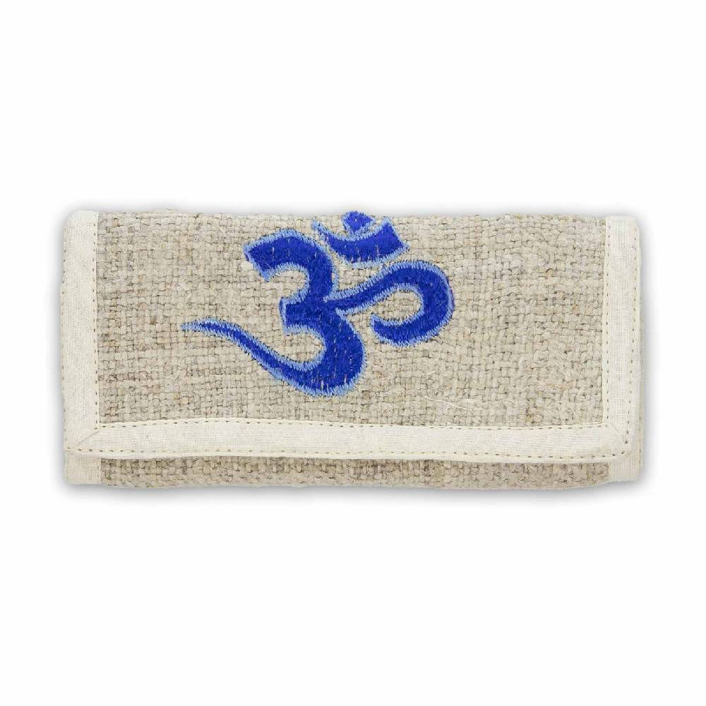 Kunst Und Magie Kunst und Magie OM Tabakbeutel Drehertasche aus Hanf AUM