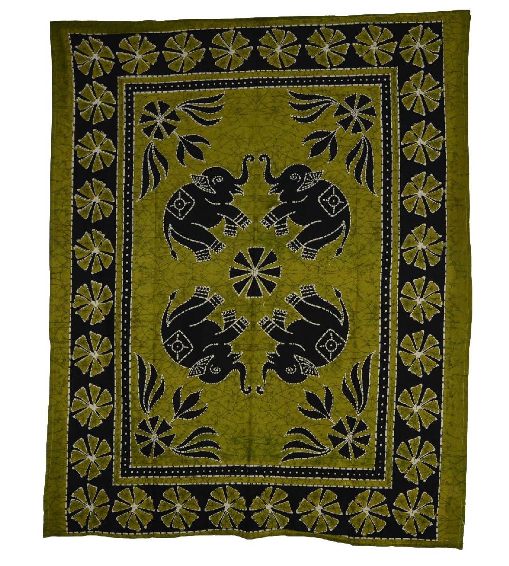 Kunst Und Magie Kunst Und Magie Poster Tischdecke Indische Elefanten Motiv 110cm X 140cm