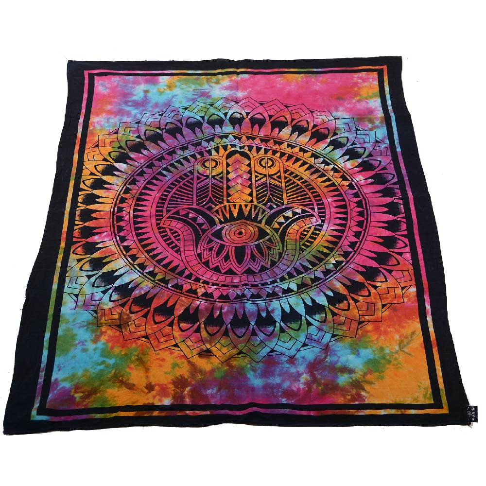 Kunst Und Magie Kunst und Magie Poster Wandbehang Hamsa Hand der Fatima ca. 106 x 70 cm