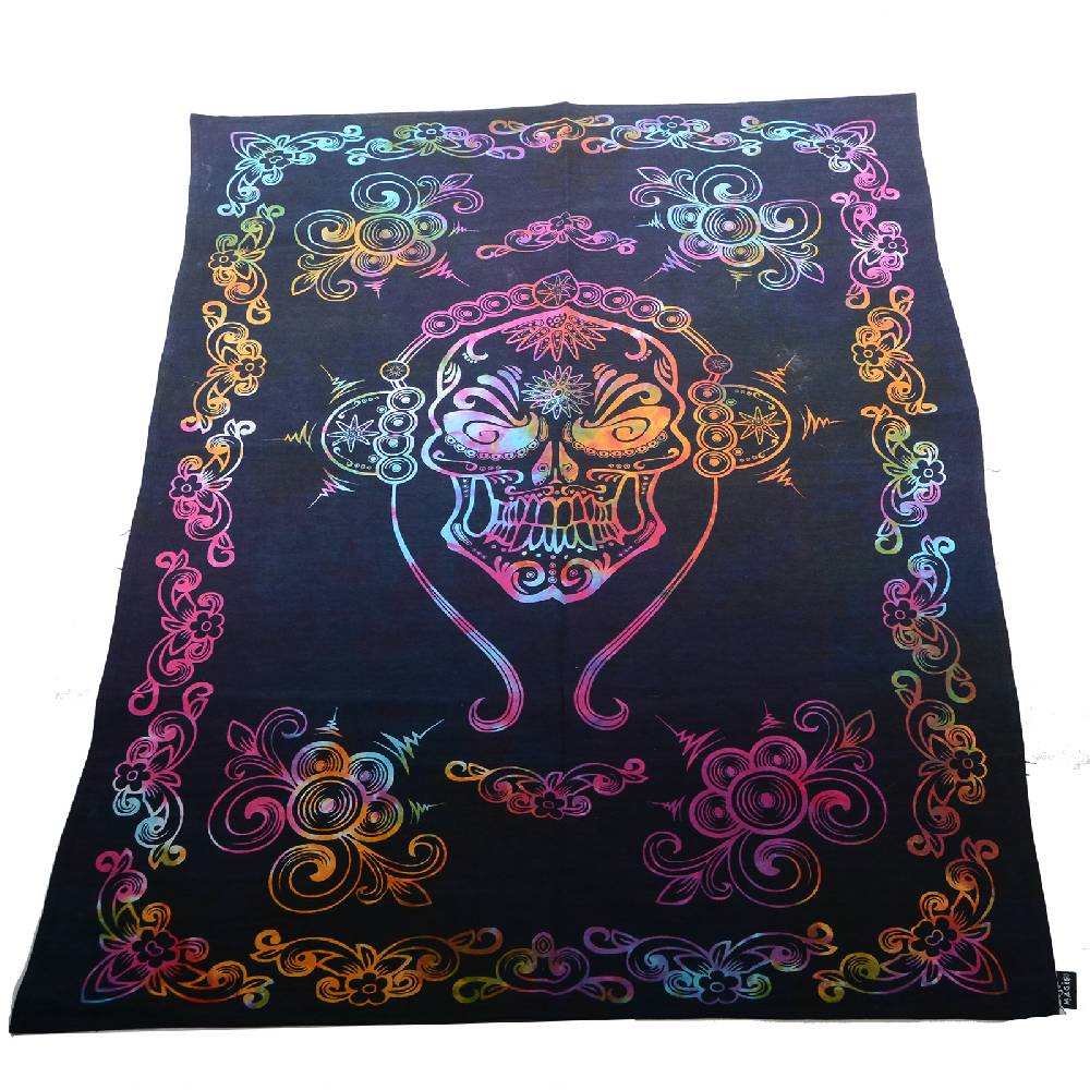 Kunst Und Magie Kunst und Magie Poster Wandbehang La Catrina Skull Totenkopf ca. 103 x 73 cm