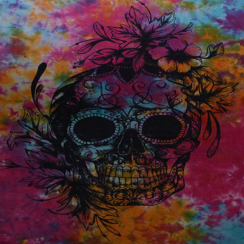 Kunst Und Magie Kunst Und Magie Poster Wandbehang Skull La Catrina Totenkopf Ca. 100 X 70 Cm