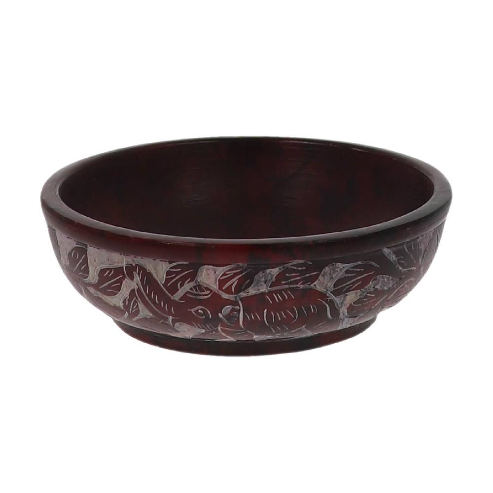 Kunst Und Magie Kunst Und Magie Räucherschale Schale Aus Speckstein Räuchergefäß Mit Elefanten Gravur