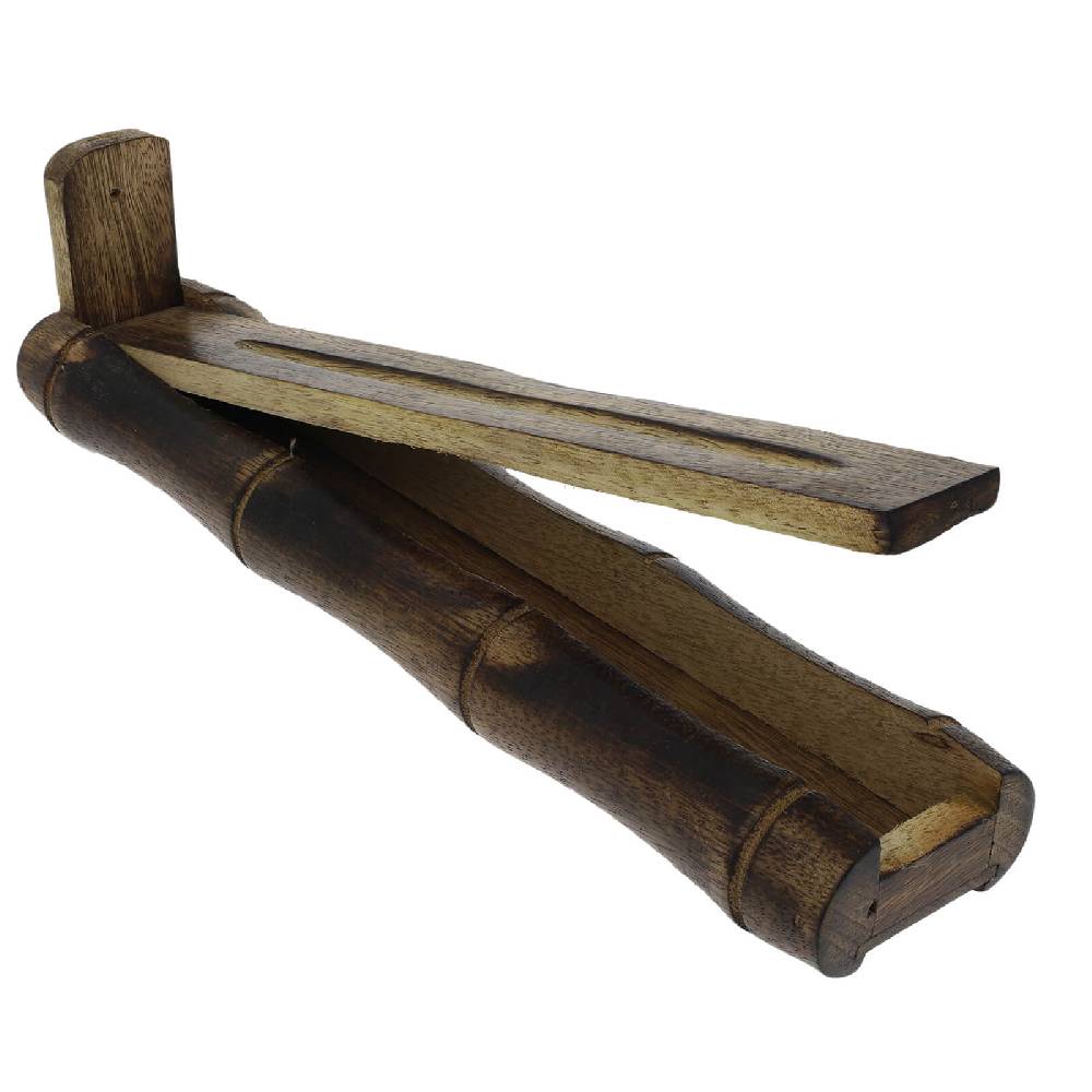 Kunst Und Magie Kunst Und Magie Räucherstäbchenhalter Aus Holz Mit Aufbewahrungsmöglichkeit
