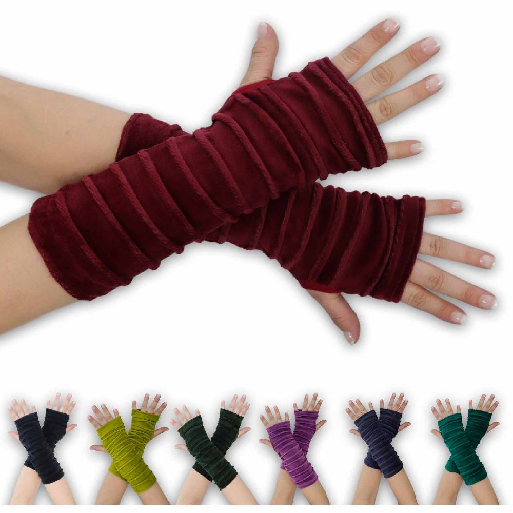Kunst Und Magie Kunst Und Magie Samt Armstulpen Stulpen Handwärmer Handschuhe Boho