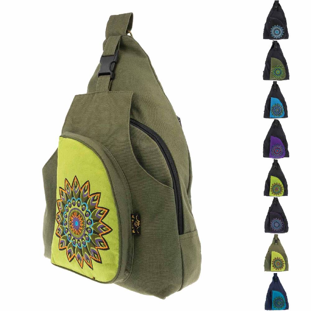 Kunst Und Magie Kunst und Magie Sling Bag Hippie Goa Bodybag Schultertasche Mandala Rucksack L