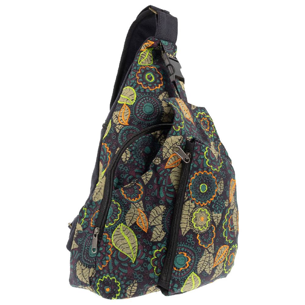 Kunst Und Magie Kunst und Magie Sling Bag Hippie Goa Bodybag Schultertasche Mandala Rucksack L