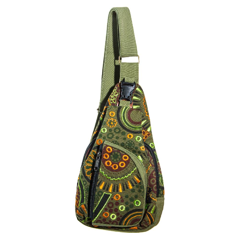 Kunst Und Magie Kunst und Magie Slingrucksack Goa Bodybag Schultertasche Umhängetasche