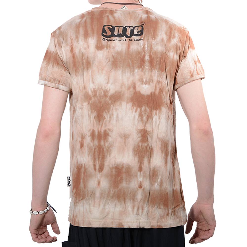 Kunst Und Magie Kunst Und Magie Sure 70er Retro T-Shirt OM Im Batik Look