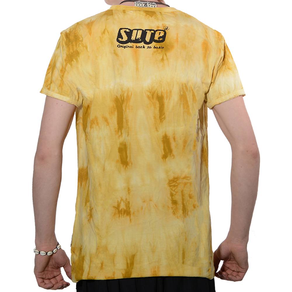 Kunst Und Magie Kunst Und Magie Sure 70er Retro T-Shirt OM Im Batik Look