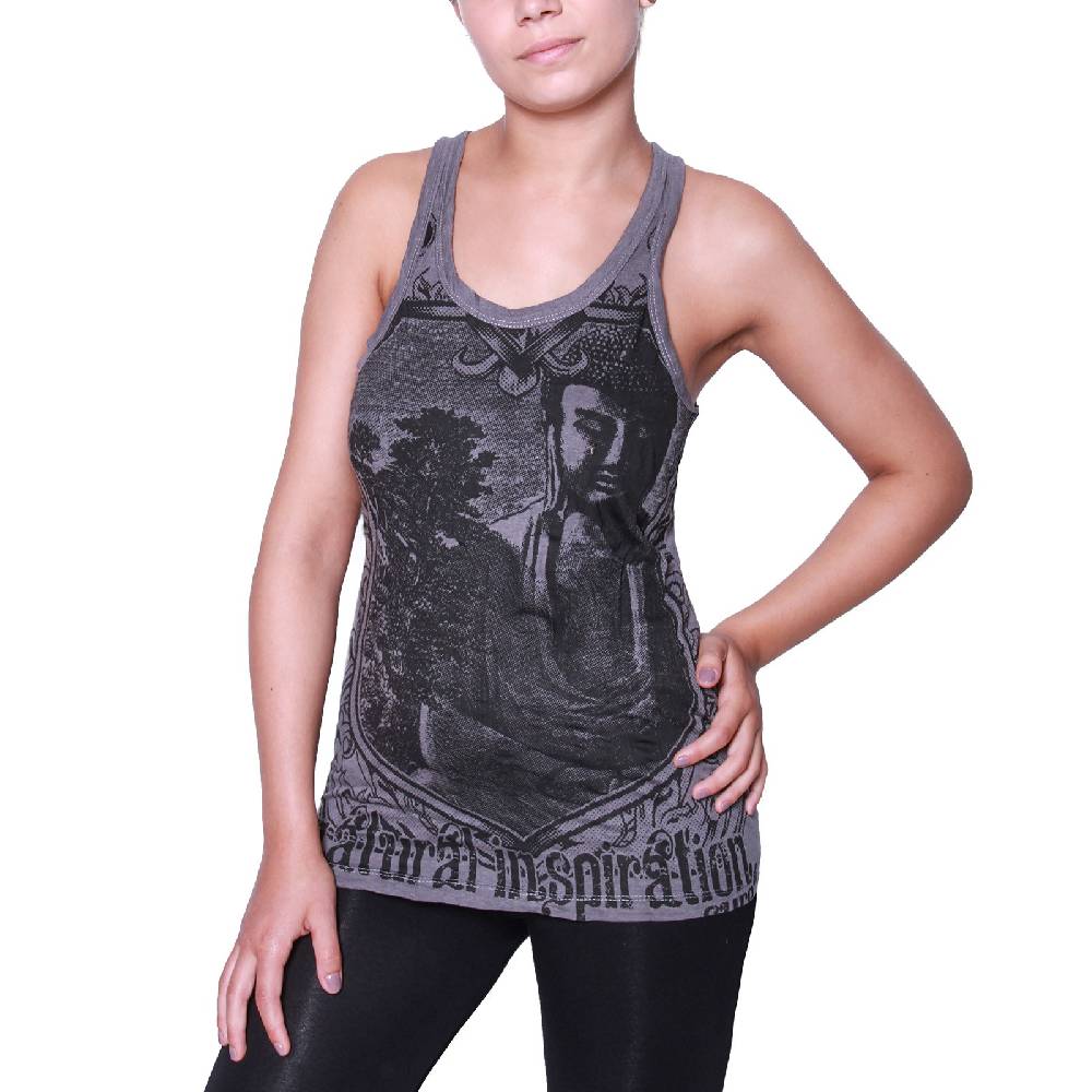 Kunst Und Magie Kunst und Magie Sure Crying Buddha 70er Retro Trägertop T-Shirt