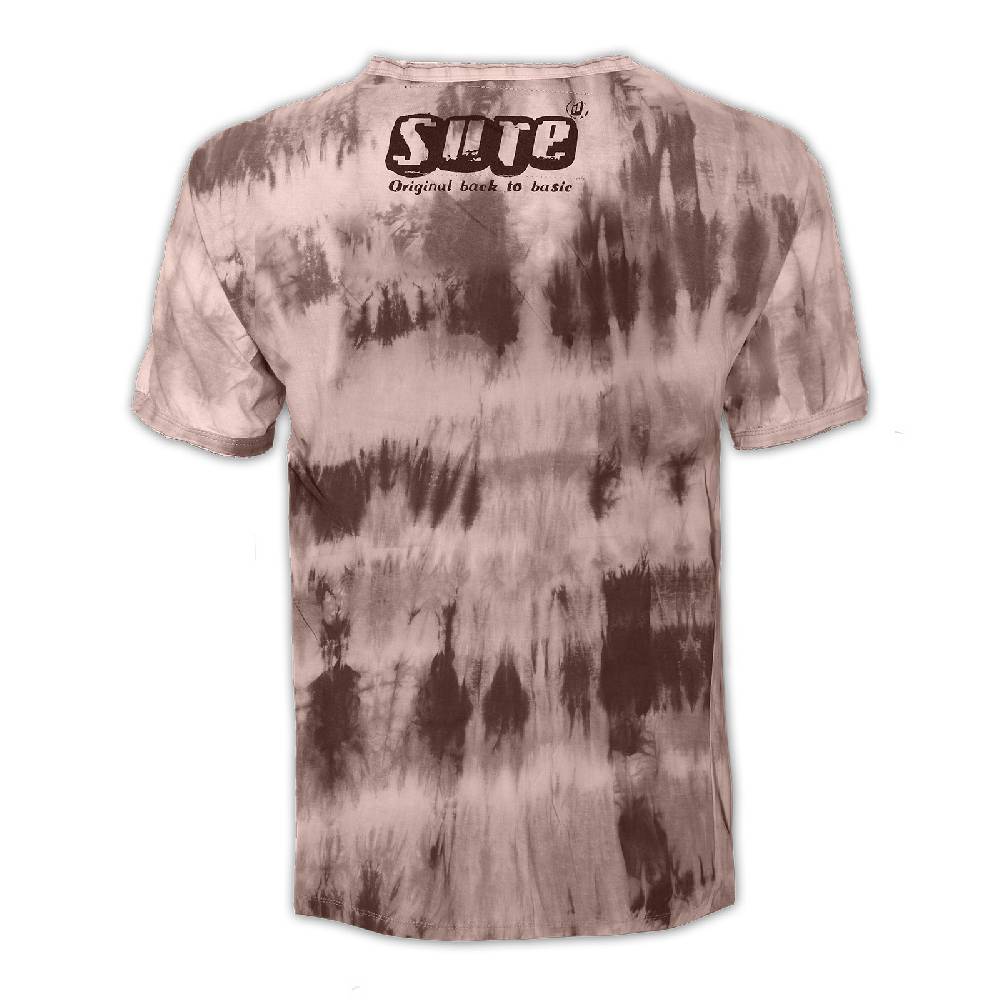 Kunst Und Magie Kunst Und Magie Sure Herren Buntes 70er Retro Hippie T-Shirt OM Im Batiklook