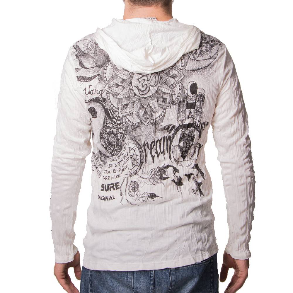 Kunst Und Magie Kunst Und Magie Sure Hoody Kapuzen Shirt Mit "Om Im Lotus" Motiv