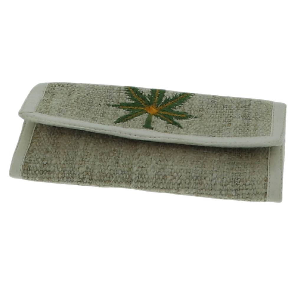 Kunst Und Magie Kunst und Magie Tabakbeutel Tabaktasche aus Hanf mit Stickerei