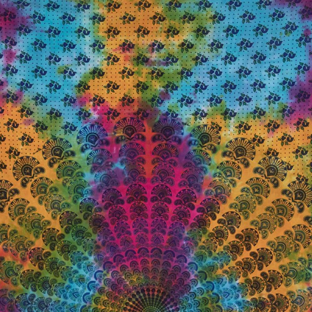 Kunst Und Magie Kunst Und Magie Tagesdecke Dekotuch Wandbehang Buntes Deko Tuch Indien Mandala Ca200x135cm