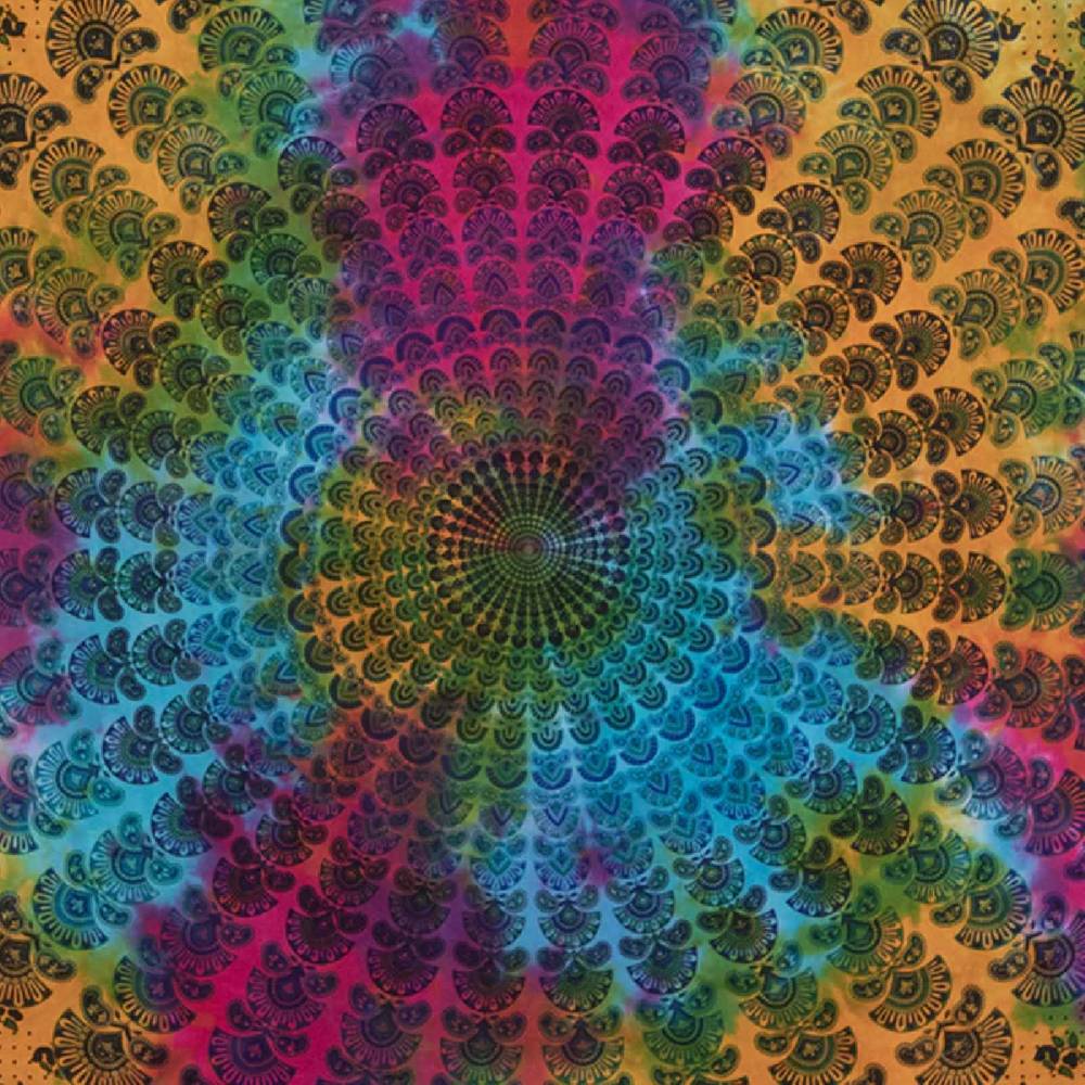 Kunst Und Magie Kunst Und Magie Tagesdecke Dekotuch Wandbehang Buntes Deko Tuch Indien Mandala Ca200x135cm