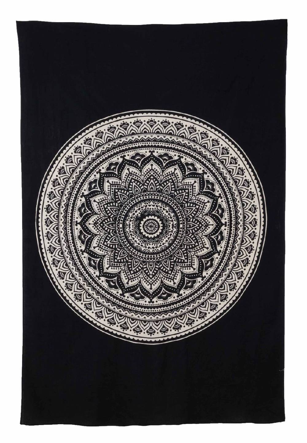 Kunst Und Magie Kunst Und Magie Tagesdecke Dekotuch Wandbehang Tuch Indien Mandala Ca. 200 X 135 Cm