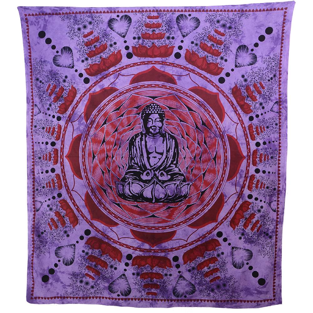 Kunst Und Magie Kunst Und Magie Tagesdecke Wandbehang Buddha Meditation Tuch Goa Ca. 210 X 230 Cm