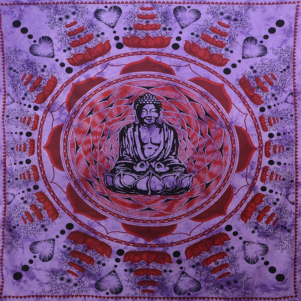 Kunst Und Magie Kunst Und Magie Tagesdecke Wandbehang Buddha Meditation Tuch Goa Ca. 210 X 230 Cm