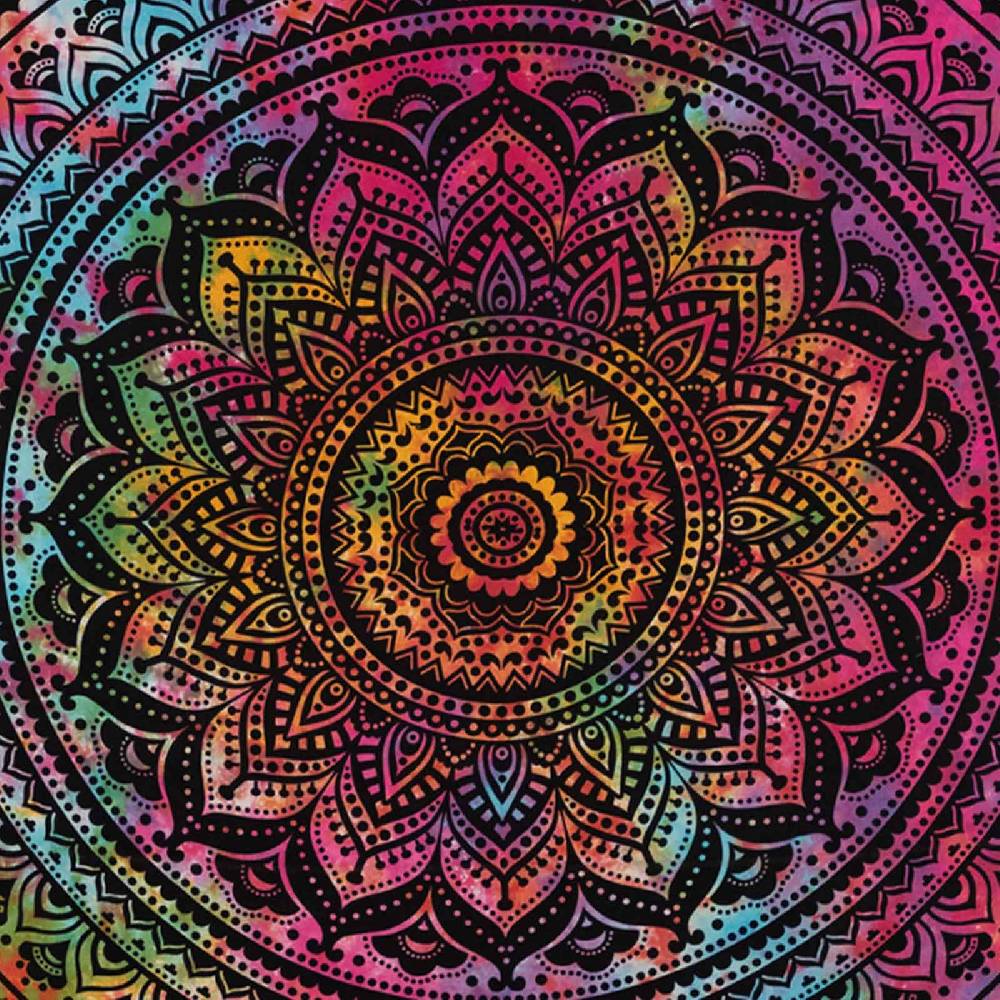 Kunst Und Magie Kunst Und Magie Tagesdecke Wandbehang Bunt Deko Tuch Mandala Bunt Ca. 200 X 230cm
