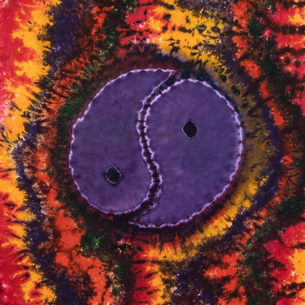 Kunst Und Magie Kunst Und Magie Tagesdecke Wandbehang Buntes Deko Tuch Ying & Yang Batik Ca135x200cm