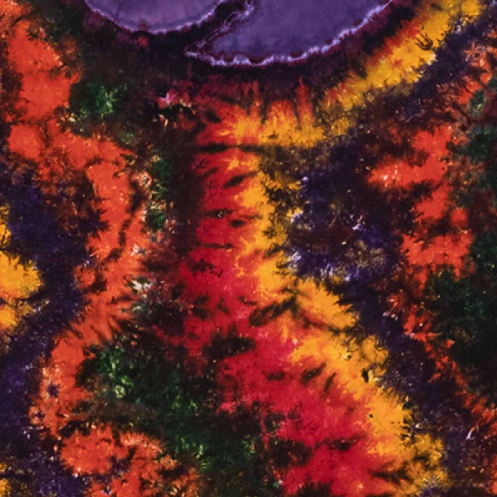 Kunst Und Magie Kunst Und Magie Tagesdecke Wandbehang Buntes Deko Tuch Ying & Yang Batik Ca135x200cm