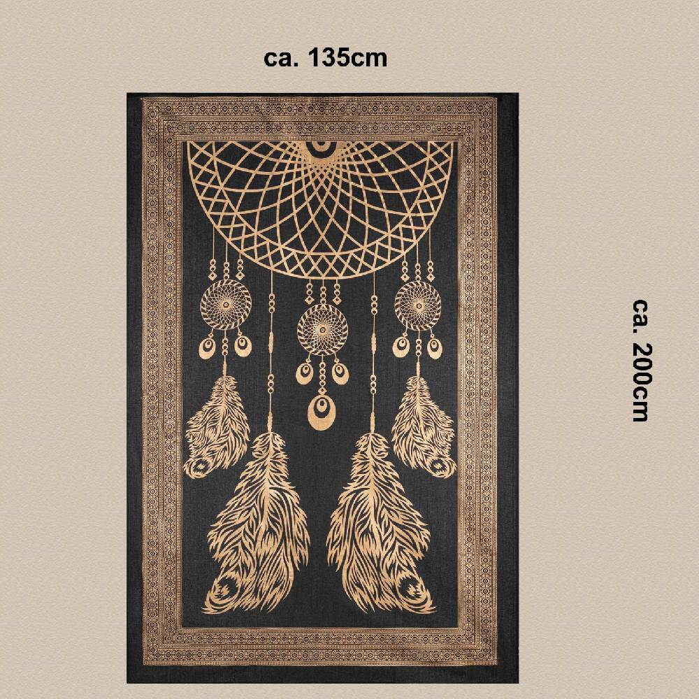 Kunst Und Magie Kunst Und Magie Tagesdecke Wandbehang Deko Tuch Dreamcatcher Traumfänger Ca. 200 X135cm