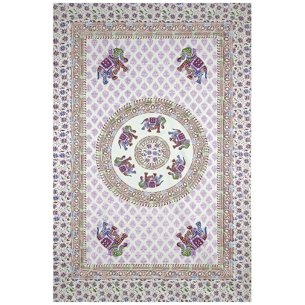 Kunst Und Magie Kunst Und Magie Tagesdecke Wandbehang Deko Tuch Elefant Mandala Ca 135 X 200cm
