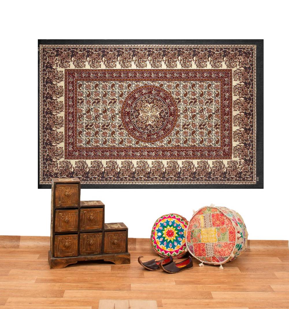 Kunst Und Magie Kunst Und Magie Tagesdecke Wandbehang Deko Tuch Elefant Mandala Ca 135 X 200cm