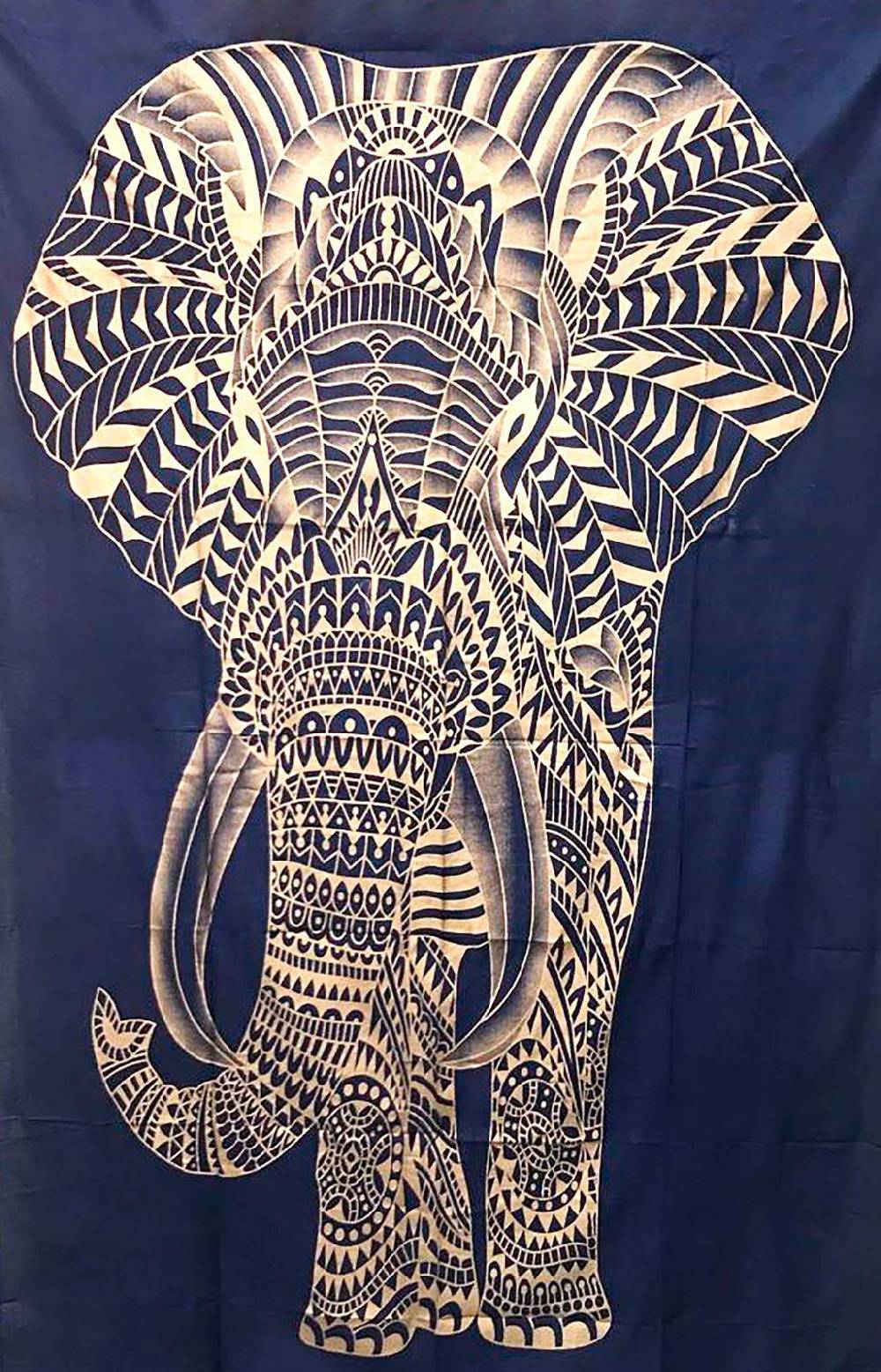 Kunst Und Magie Kunst und Magie Tagesdecke Wandbehang Deko Tuch Goldener Elefant ca. 200 x 230cm
